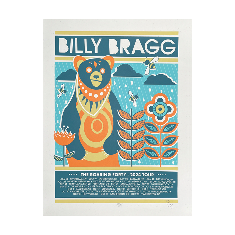 Billy Bear Tour Poster (Blue)